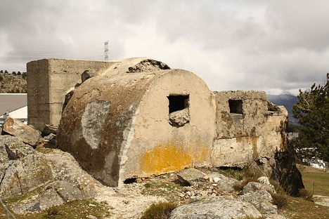Bunkers at Alto del León, Guadarrama. 