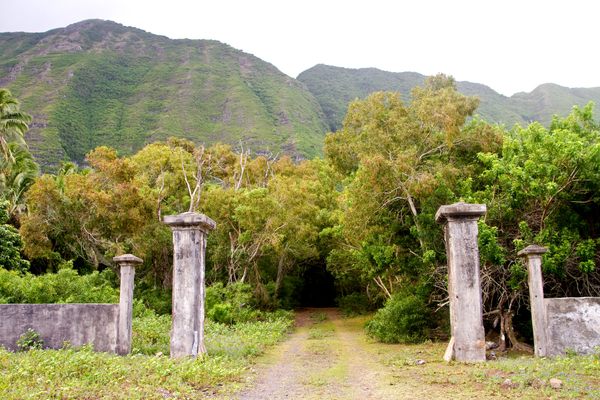 Entrance to the colony