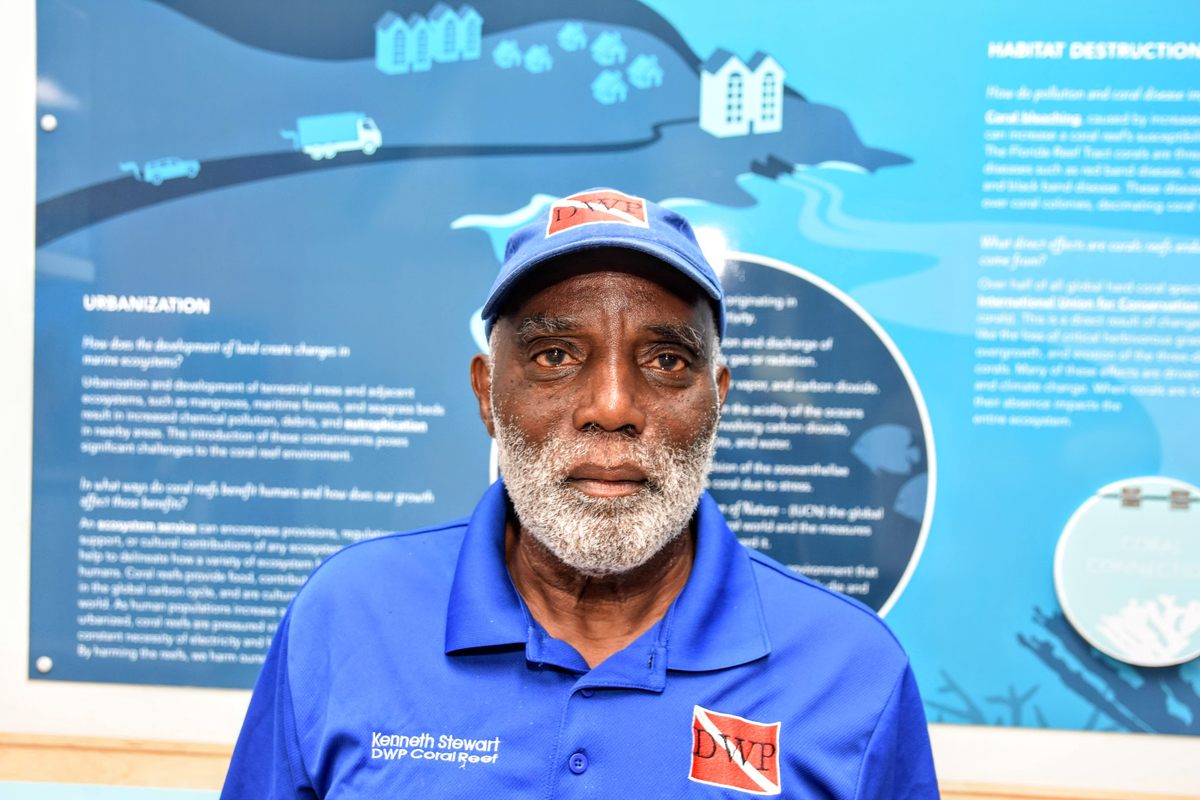 Master diver Ken Stewart, cofounder of Diving With a Purpose.