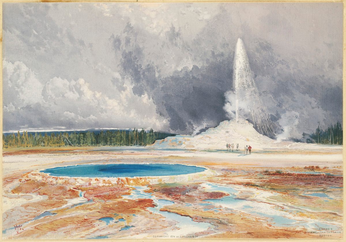 “Castle Geyser” Thomas Moran.