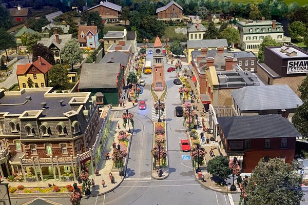 Cars and other details move within the models.
