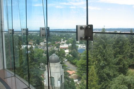 view from the upper garden deck
