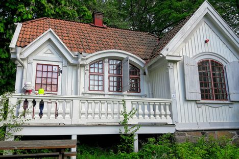 It's difficult to imagine, but this charming house was once a police station.