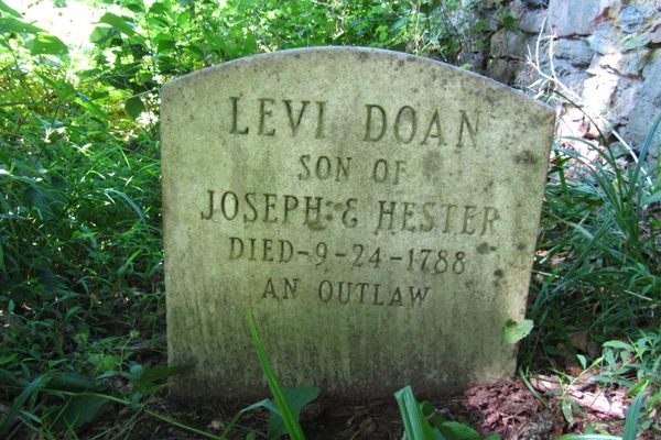 Grave of Levi Doan, "An Outlaw"