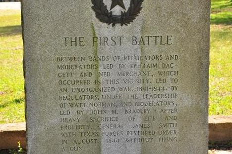 Regulator-Moderator War Centennial Marker Close Up