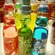 Ramune comes in a wide variety of flavors, including peach and Hawaiian Blue.