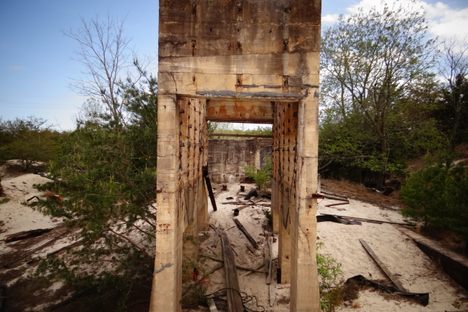 Concrete Industry Ruin - no longer standing