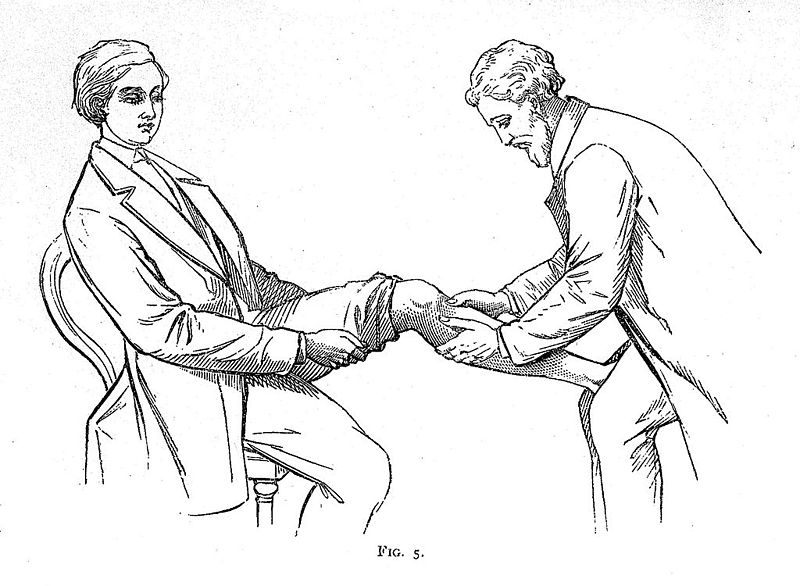 A bonesetting illustration from 1871.