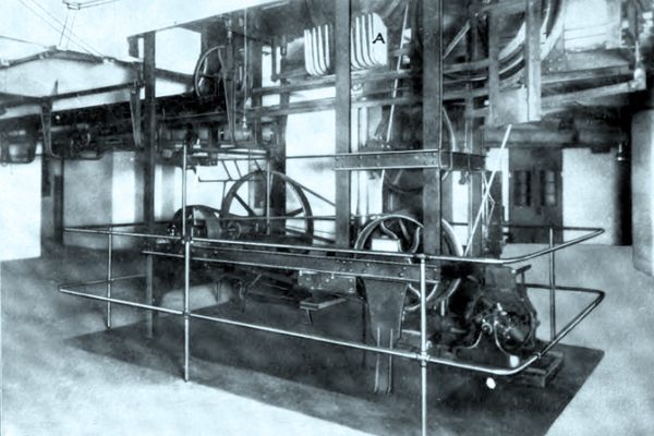 The ‘electric dynamo’ book conveying apparatus.