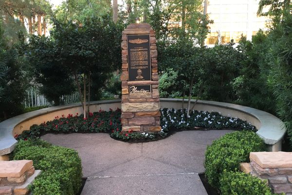 Courtyard monument.