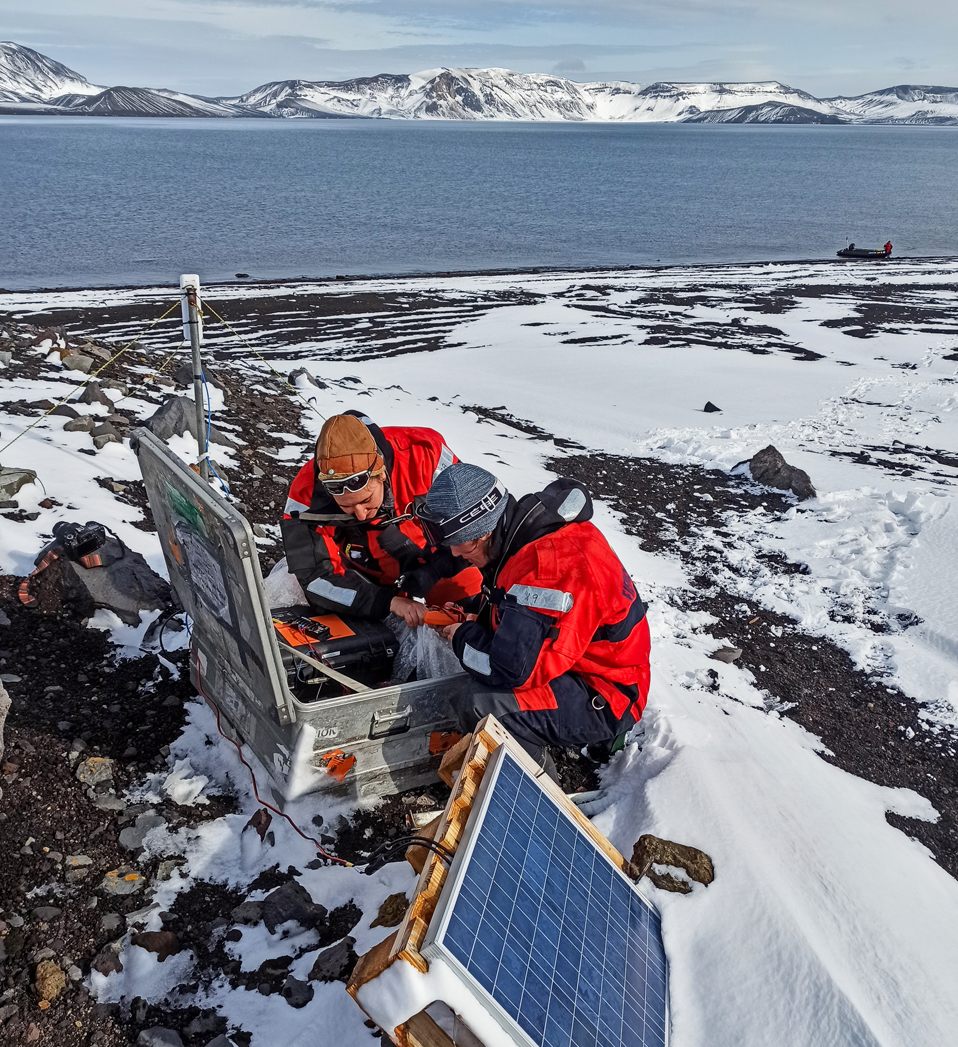 The scientists had a single frenzied day to pack up their equipment on Deception Island.