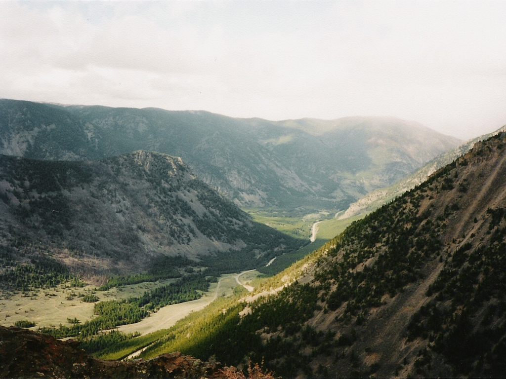 A bird's eye view of Yellowstone National Park.