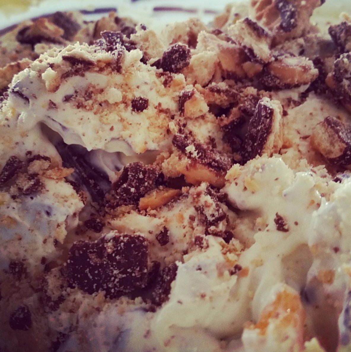 This dish encompasses the two major food groups, cookies and Cool Whip.