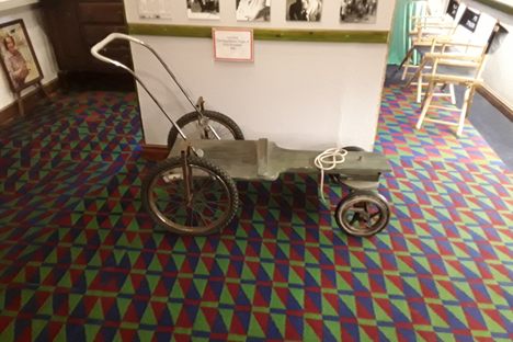 Inside the exhibition, one of the iconic props from the show.