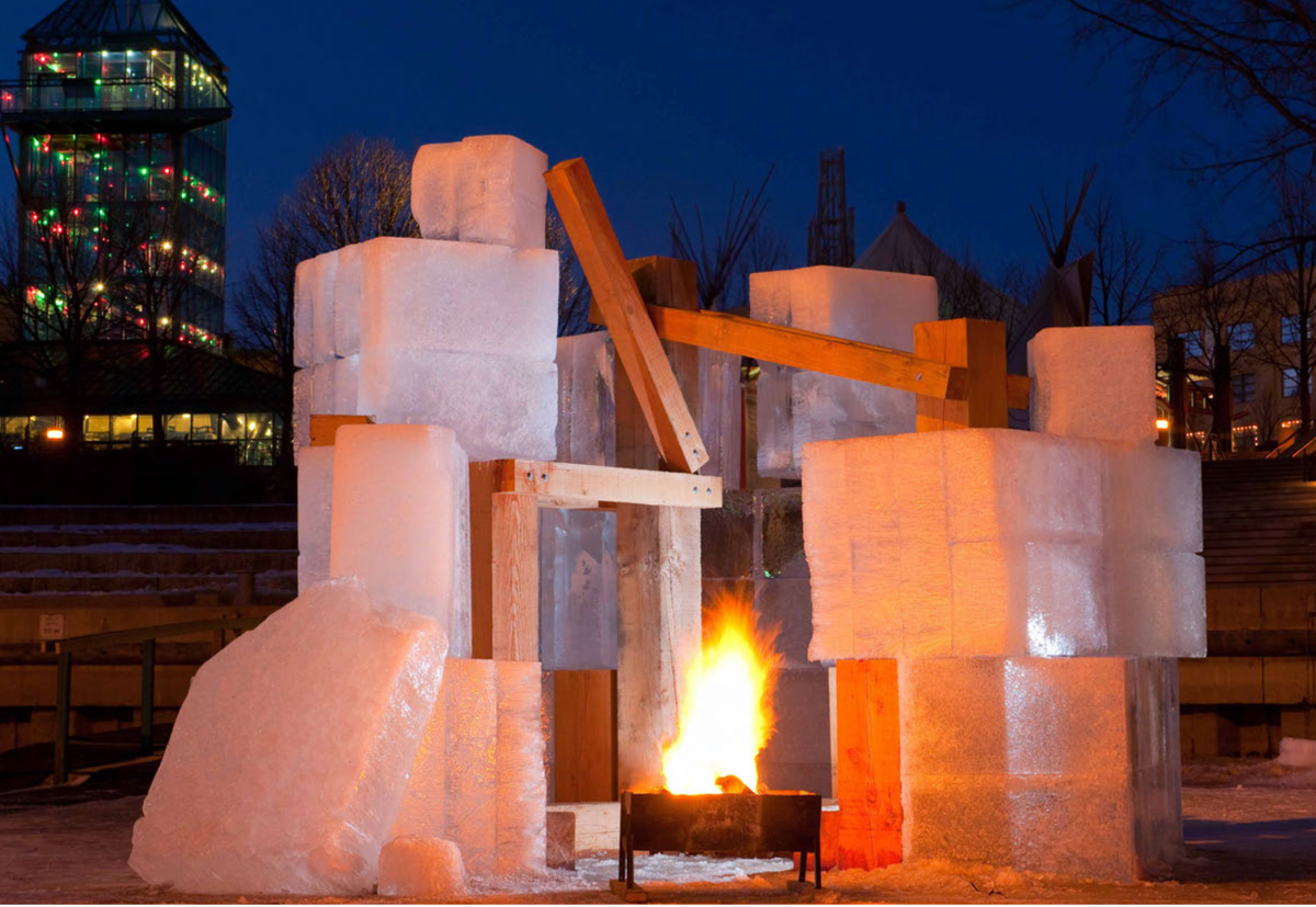 "Five Hole," by Gehry Partners, melted at the end of the season.