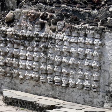 The skull rack of the Great Temple.
