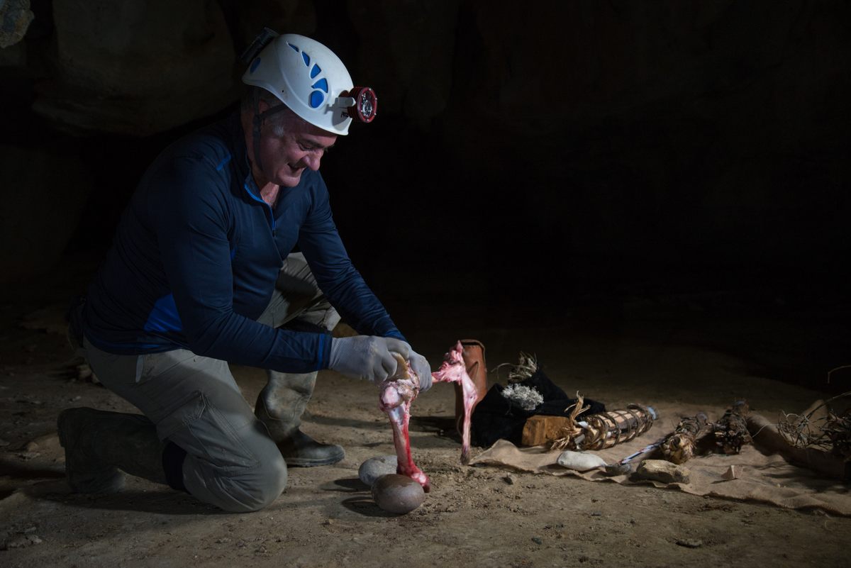 Researchers recreated stone lamps greased with marrow to understand how prehistoric artists might have illuminated their workspace.