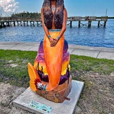 This mermaid, Saguara, is inspired by Arizona’s wildlife and cultures.