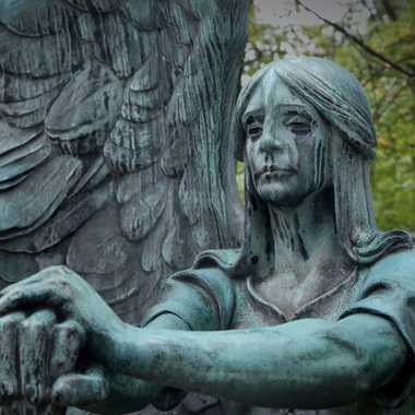 “The Angel of Death Victorious” also known as the “Haserot Angel” in Lake View Cemetery, Cleveland, 10/15/2021