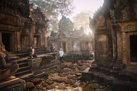 Banteay Srei, a 10th-century Hindu temple near Angkor. 