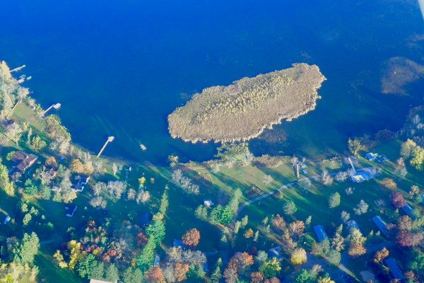 How would you deal with this wandering bog in Minnesota's North Long Lake?