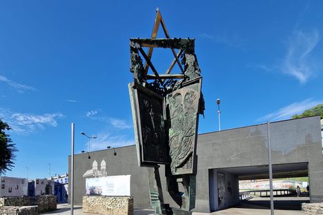Where the synagogue once stood.