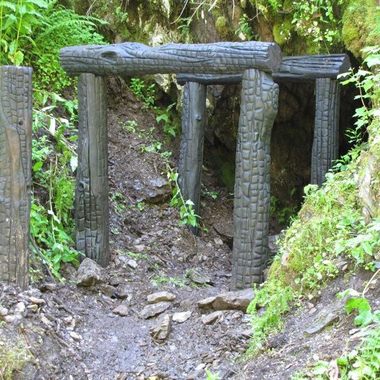 Restored tunnel entrance.