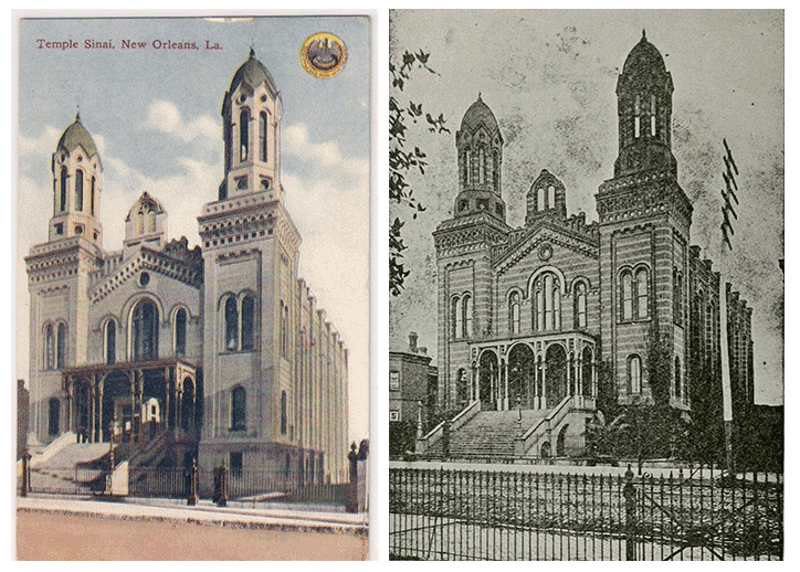 The original Temple Sinai before it was demolished in 1977.