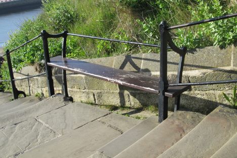 Coffin bench.