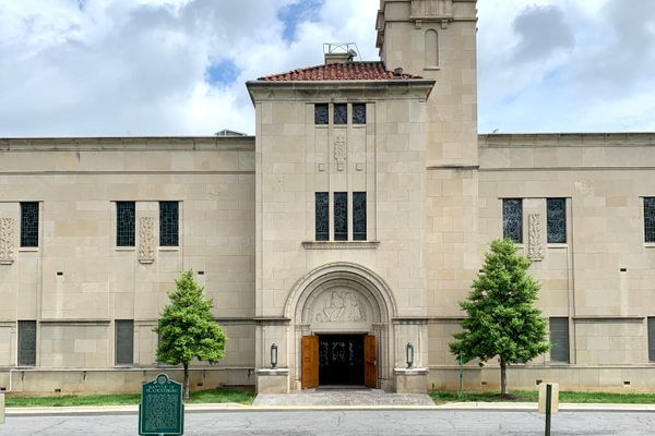 A grand public mausoleum. 