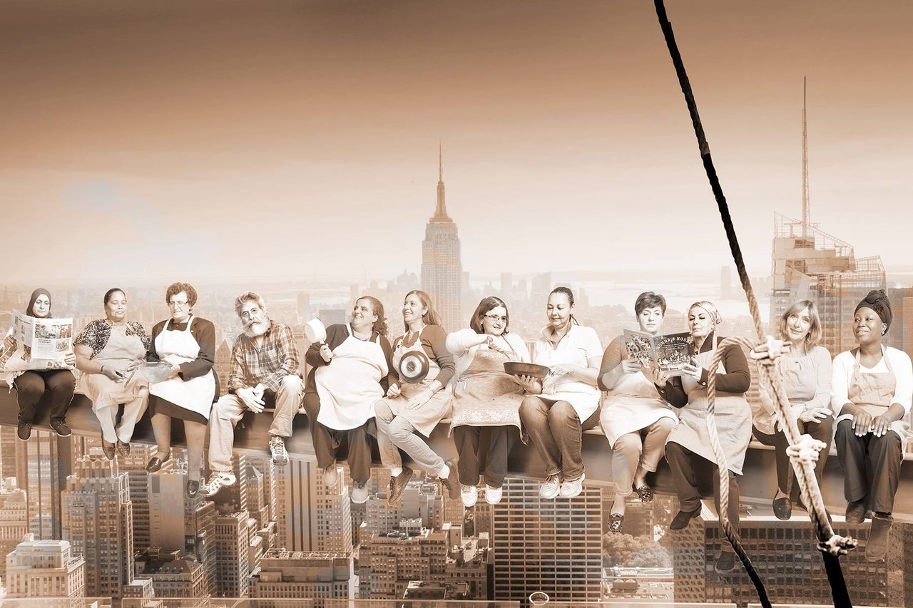 Nonnas of the World rule the New York skyline, thanks to some clever photo manipulation.