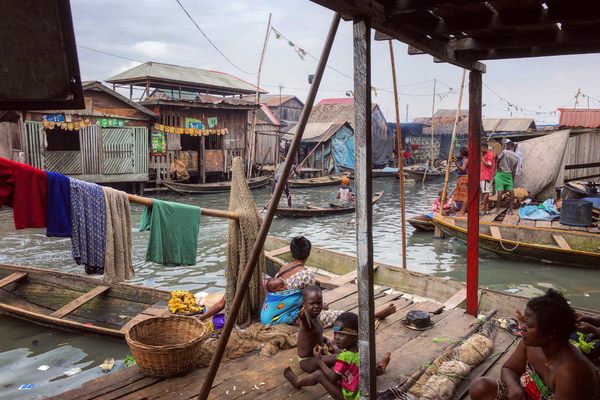 Life in the stilt-area of Makoko