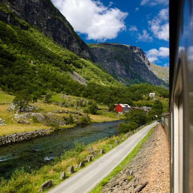 Along the route of the Flåmsbana