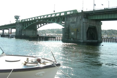 Ballard Bridge from Seattle Maritime Academy