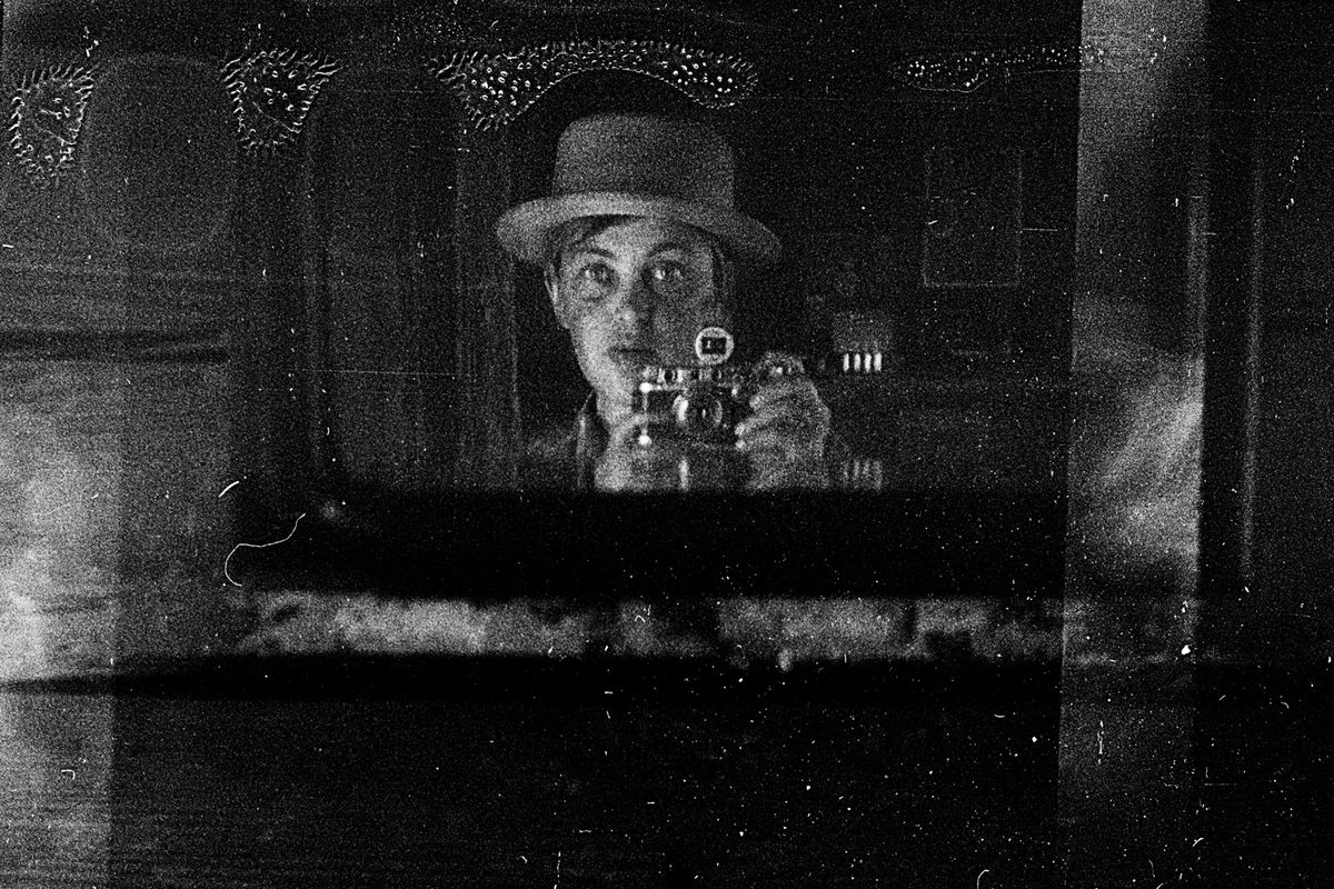 <em>Self-portrait, taken in Dubroshkino, Leningrad</em>, 1989.
