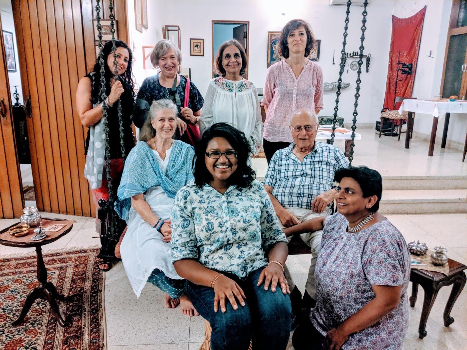 "Tannie and Murad took me to their friend Surekha Narain's place for a small dinner party," says Smith. "The other guests included expats now living in India, locals, and a guest from France."  