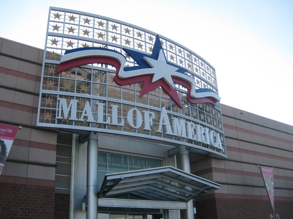 The Mall of America's entrance.