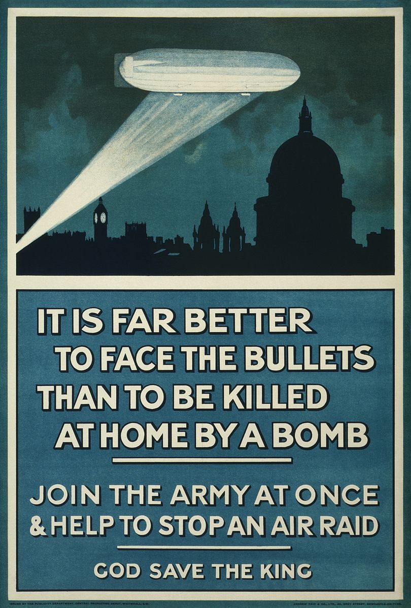 A Zeppelin-based recruitment poster by the British government.