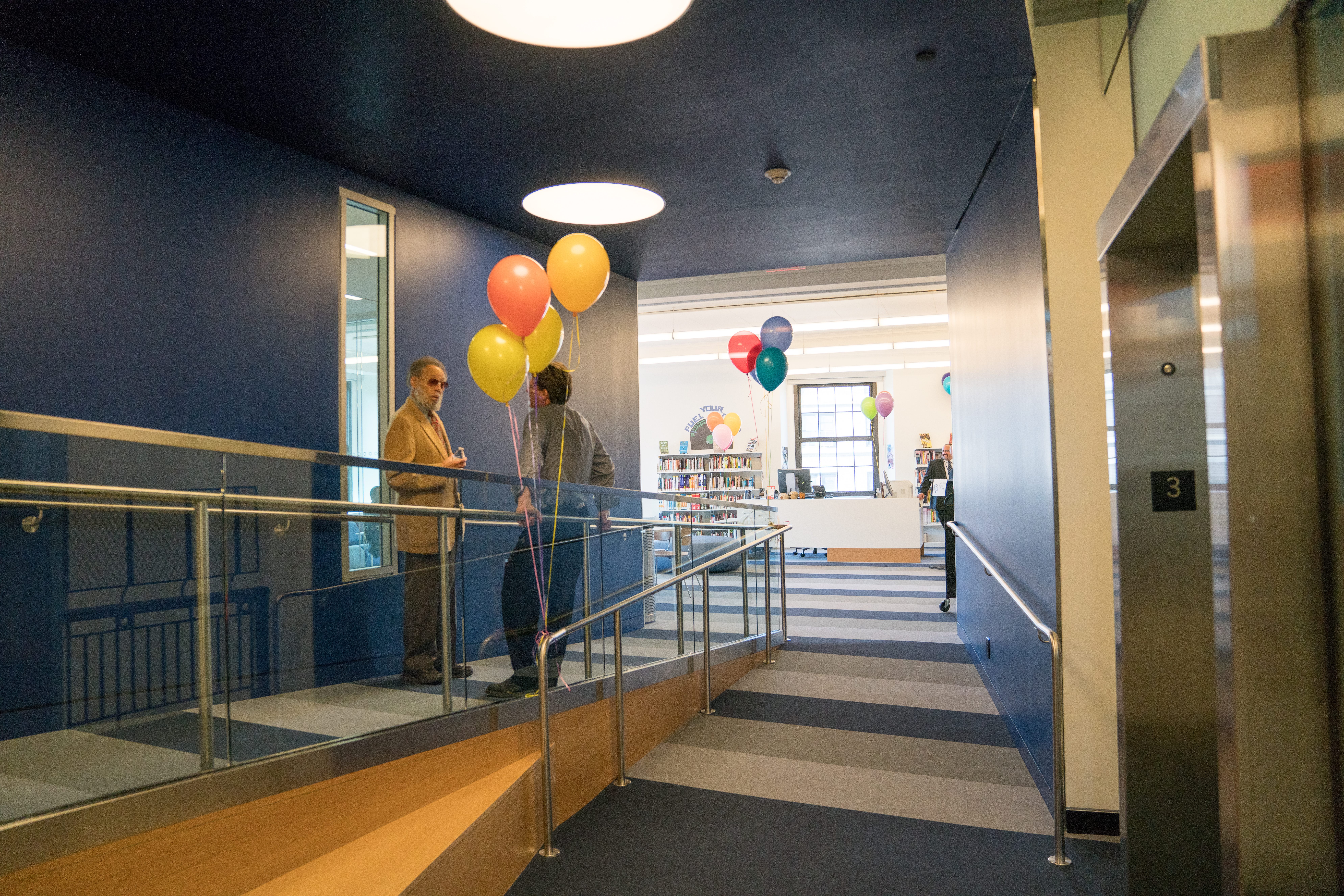 Clark in the renovated space.
