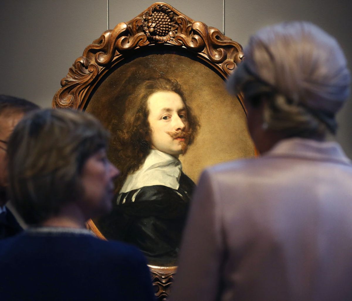 Anthony van Dyck painted many self-portraits, including the one on display at the Rubens House in Antwerp, Belgium.