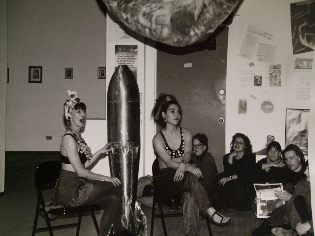 Sister Serpents at one of their shows.
