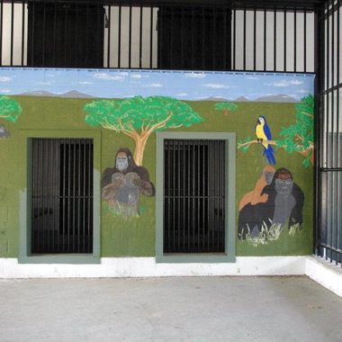 The gorilla house from Benson's Wild Animal Farm