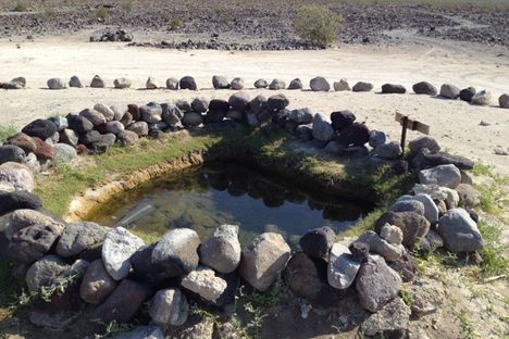 One of the two source pools in the second crop of hot springs.