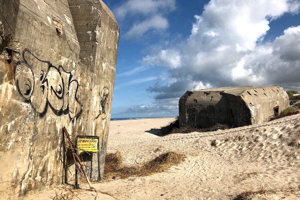 Nazi Bunkers, Houvig Beach, Denmark.