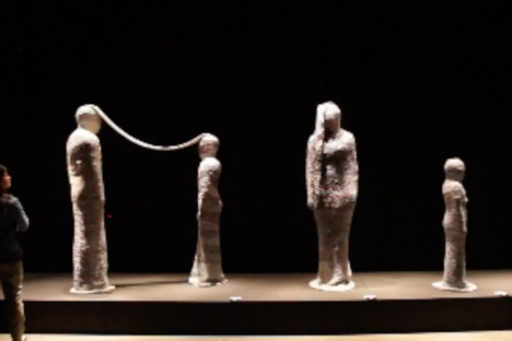 Watch This Artist Knit Body Suits and Tapestries Out of Shredded Paper