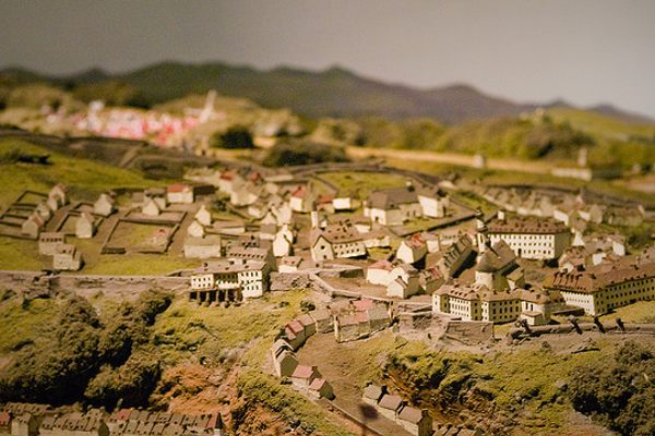 A portion of the 400-square-foot model