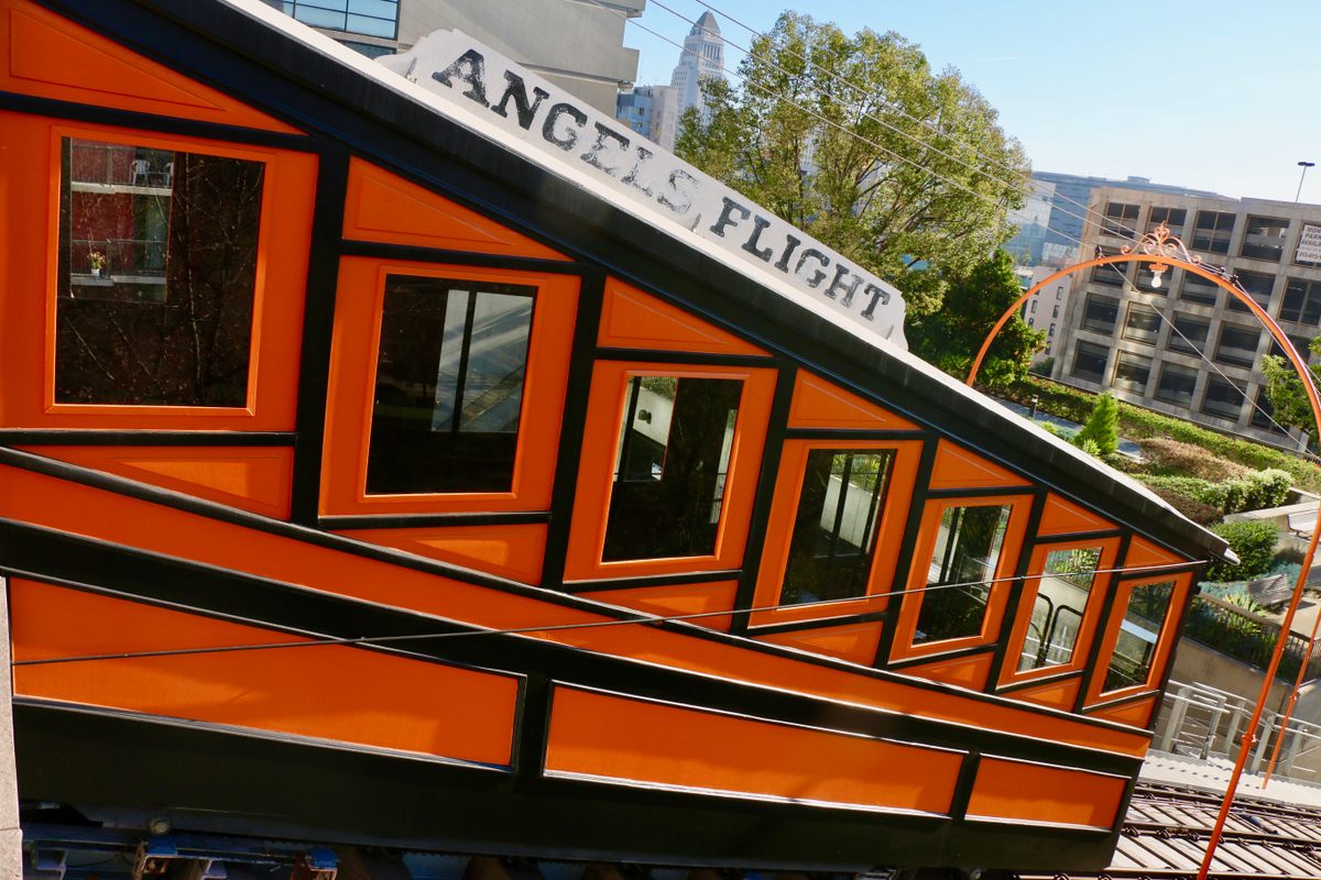 Angel's Flight funicular.