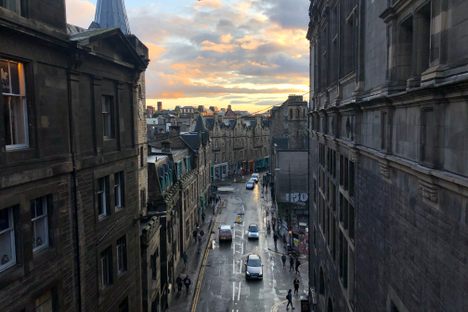 A view of Edinburgh's Grassmarket.