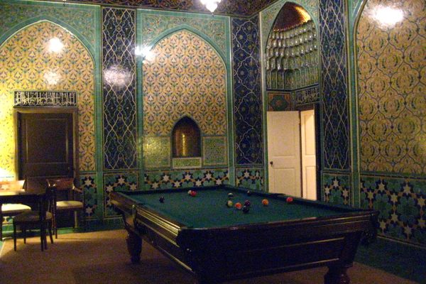 Mid Eastern-themed billiards room