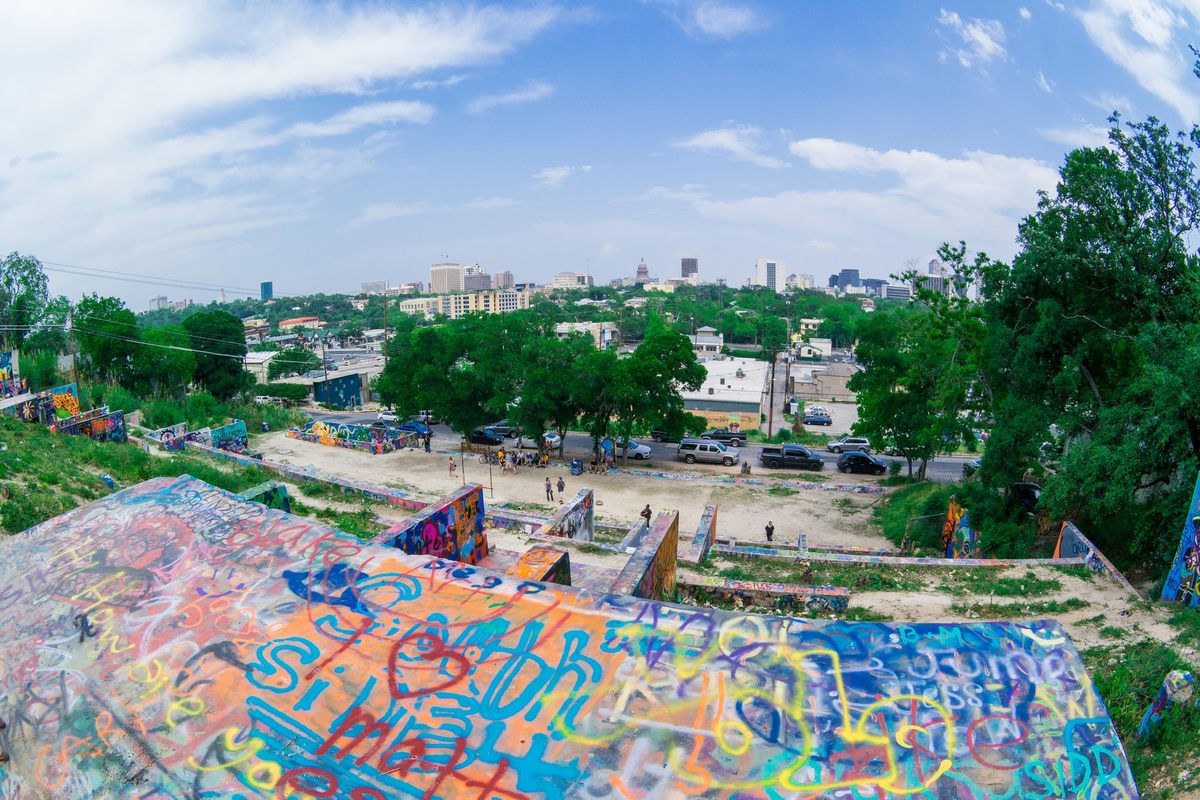 The gallery boasts a great view of a changing city.